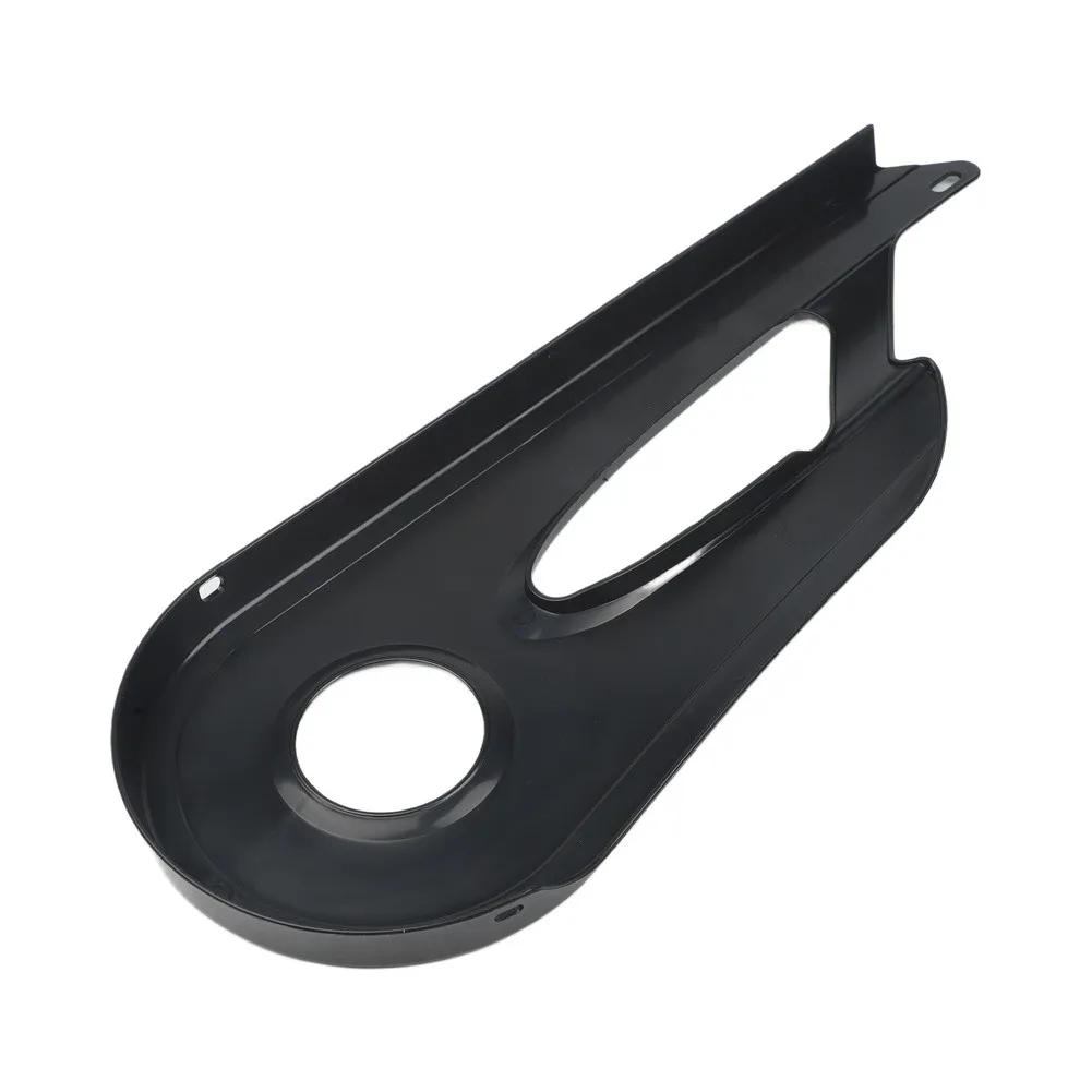 Chain Guard for 20 Inch 24 Inch 26 Inch Electric Cycles Constructed from Rust Resistant Plastic With Bracket Setup