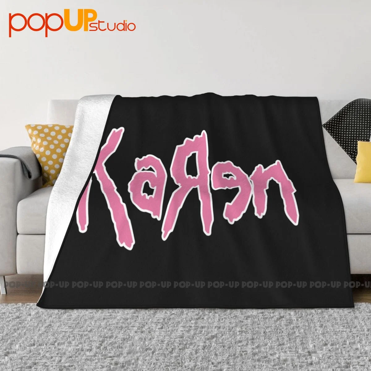 Korn Karen Funny Band Blanket Thick Flannel Home Decor Bedding Throws Family Expenses