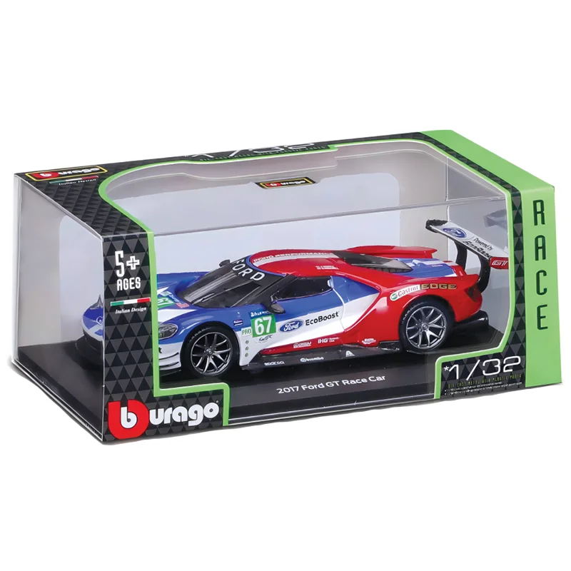 In Stock Bburago 1:32 24h Lemans Racing Car Alloy Miniature Diecast Model Ford Gt #67 Racing Alloy Luxury Vehicle Toys Car Gift