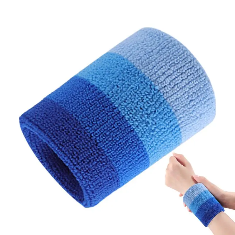 Colored Sports Wristband Tensile Elastic Wristband With Sweat Absorption Exercise Necessities For Table Tennis Badminton