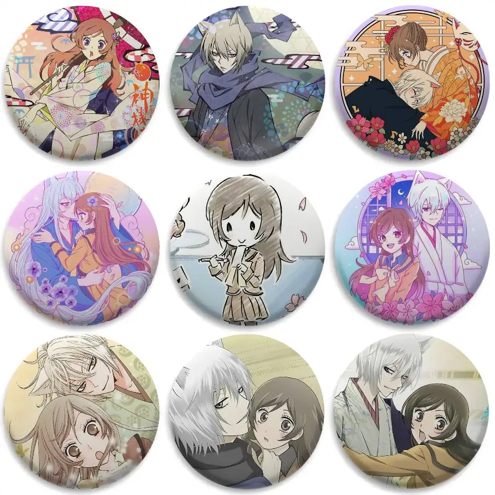 

Anime K-Kamisama Hajimemashita Badges Round Exquisite Badge Brooches Creative Pins For Clothes Hat Backpack Gift Accessories