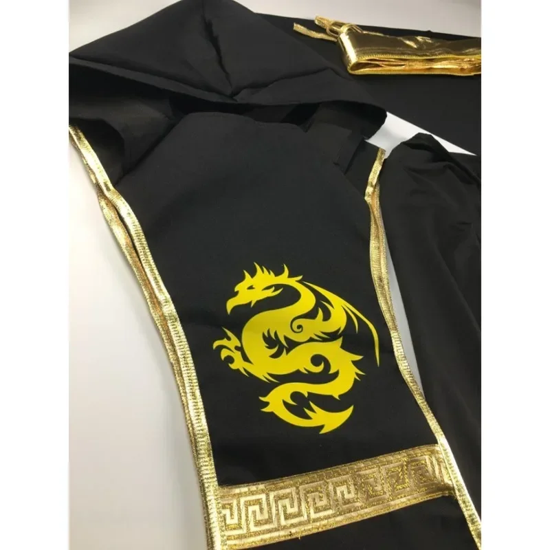 Halloween Costume For Kids Christmas New Year Black Boys Ninja Assassin Warrior Purim Costumes For Children Cosplay Boy Party D