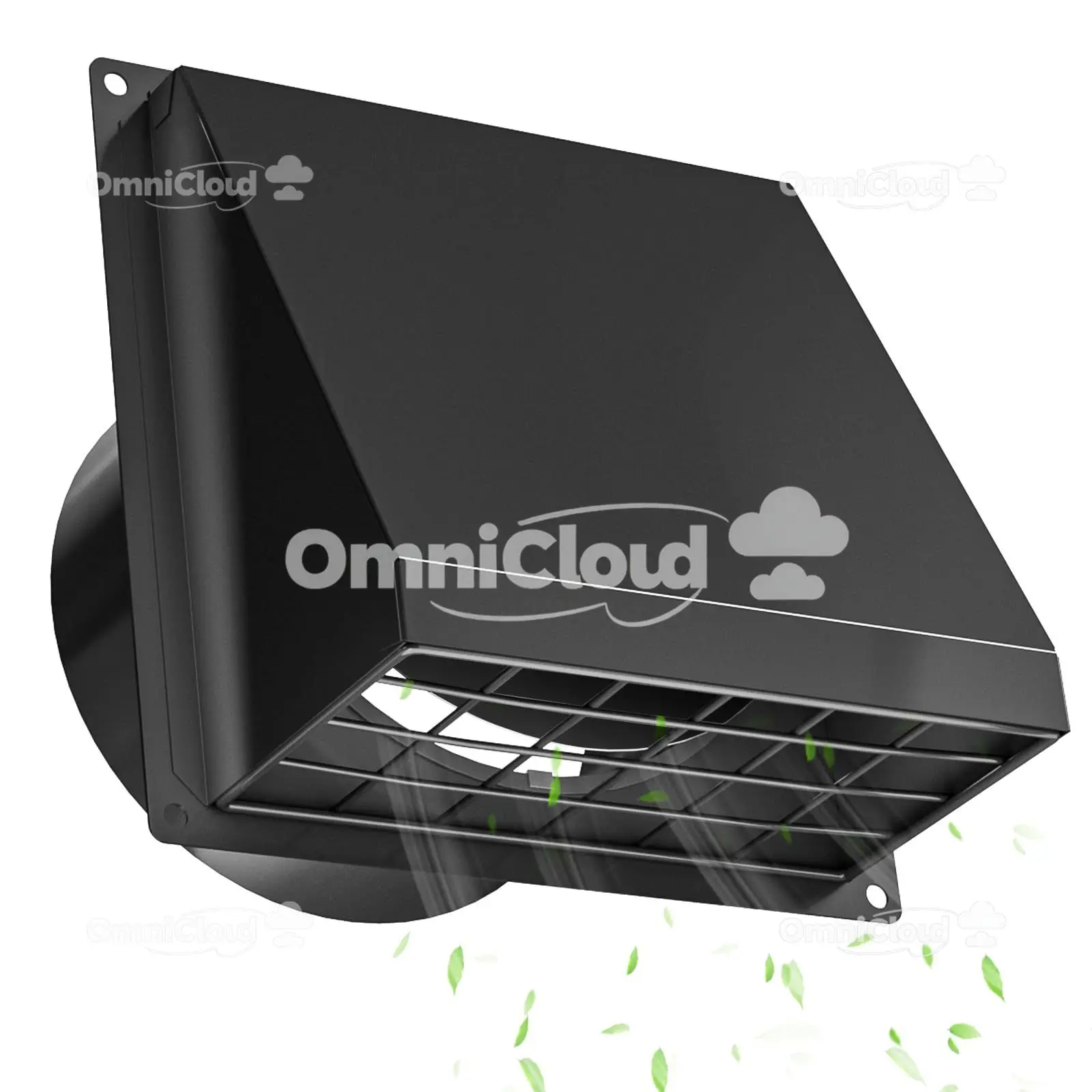 غطاء فتحة تهوية مجفف خارجي مع شبكة قابلة للإزالة، فتحة تهوية مروحة عادم مثبتة على الحائط مقاس 4 بوصات