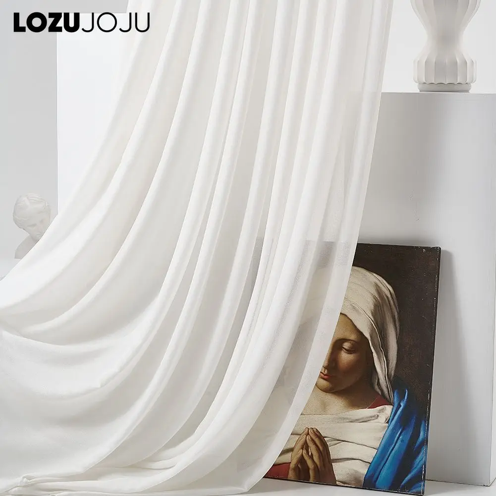 

LOZUJOJU Solid Color Polyester Curtain Fabric High-grade Gray Light Luxury Home Textile Fabric Nordic Style For Living Room