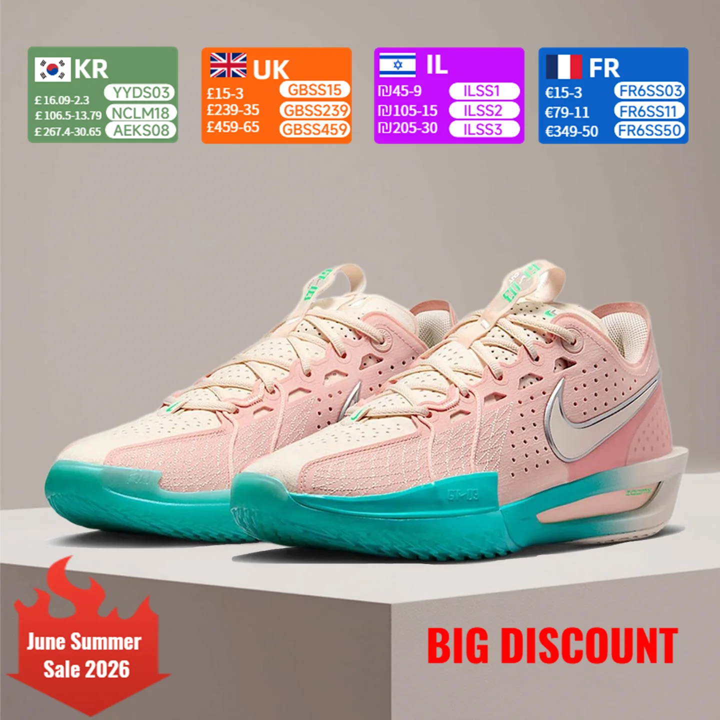 

Nike G.T. Cut 3 Easter Men's Fashion Cushioning & Durability Design, Secure Fit Versatile Low-Top Basketball Shoes DV2918-601