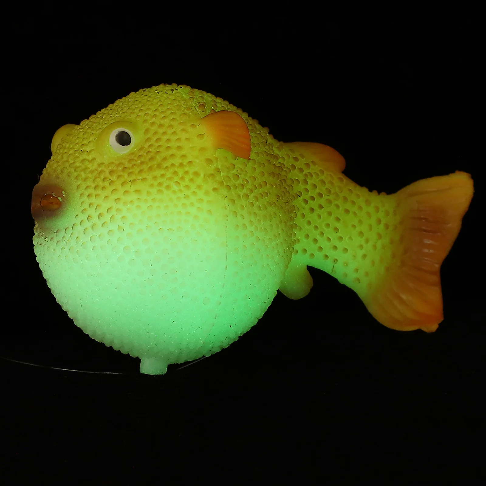 Simulação de peixe amarelo pequeno plástico luminoso decoração de aquário tanque noturno plástico pequeno