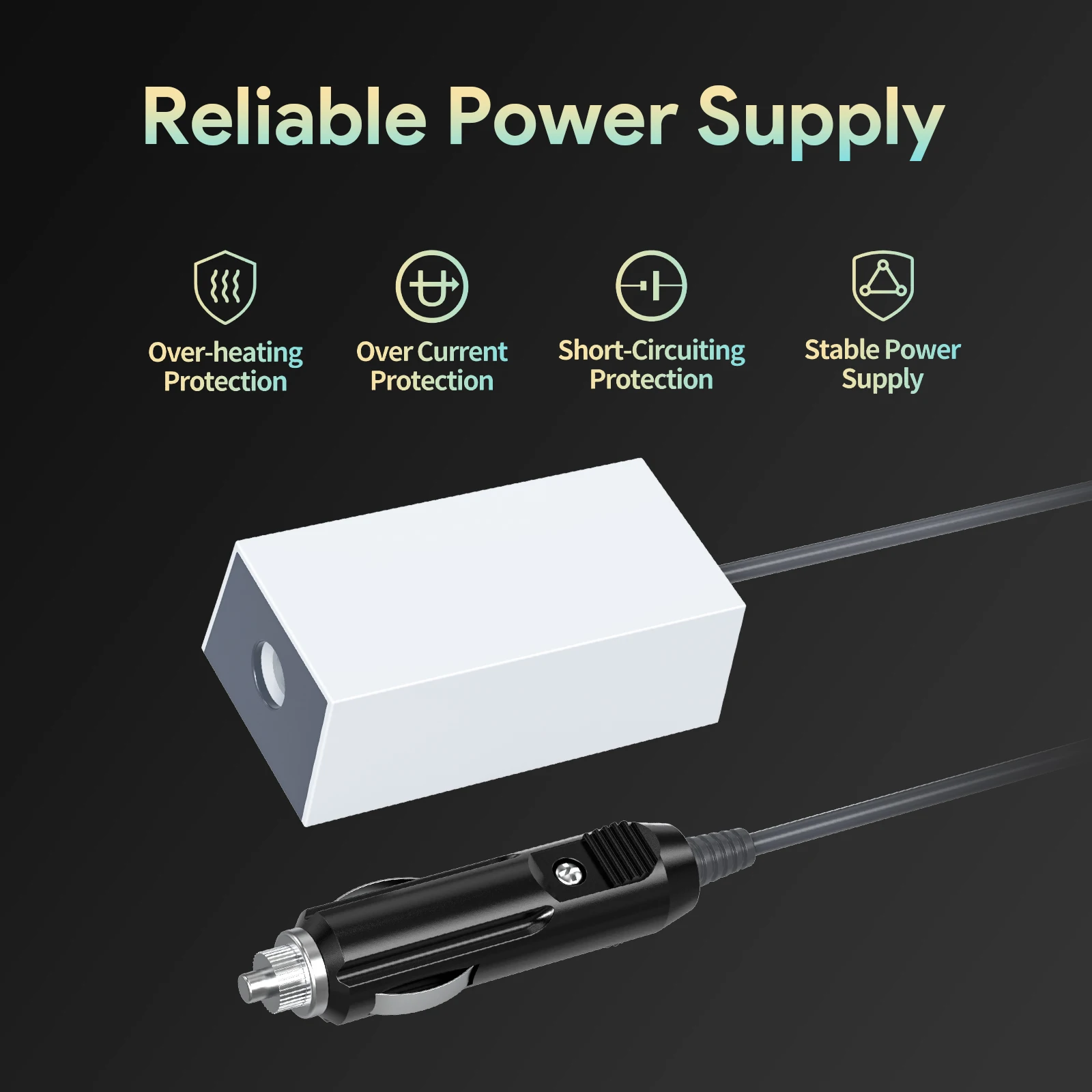 EDUP SK0136 Starlink Mini Heavy Duty DC Power Cable with 12V 24V Car Charging Adapter Cigarette Lighter Plug Cord for RV Camping image 3
