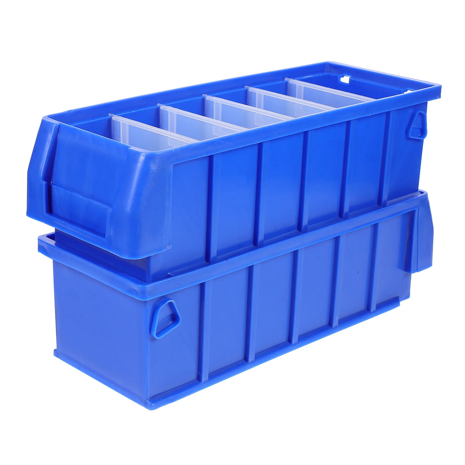 

2pcs Screw Box Heavy Duty Tool Storage Organizer With Dividers For Workshop Garage Kitchen Parts Classification Case