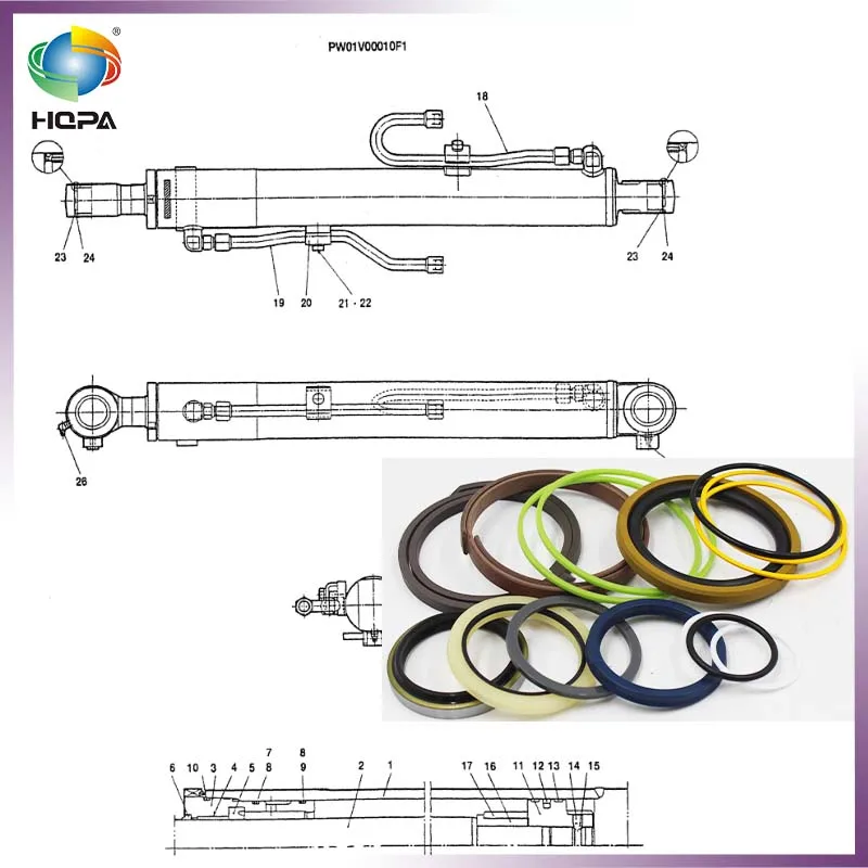 

КОМПЛЕКТ УПЛОТНЕНИЙ ЦИЛИНДРОВ BOOM/ARM PW01V00010R300 ДЛЯ СВЕТОДИОДНОЙ ОБЛАДКИ KOBELCO SK030-2