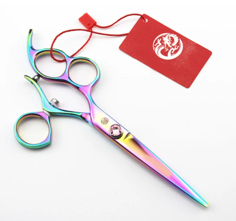 6.0 Inch Zb  Handle Color Left-handed Scissors Flat Cut Left-handed Scissors LZLC-60 Free Package