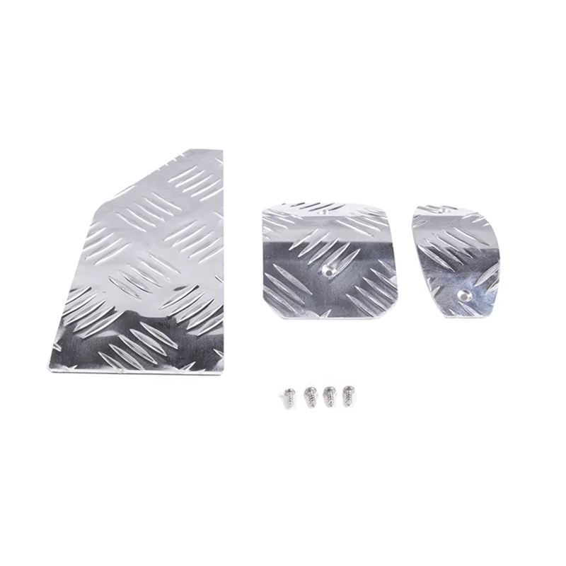 Car Accelerator Footrest Pedal Brake Clutch Pad for Fiat 500 2010-2015 Interior Accessories Aluminum Alloy Silver