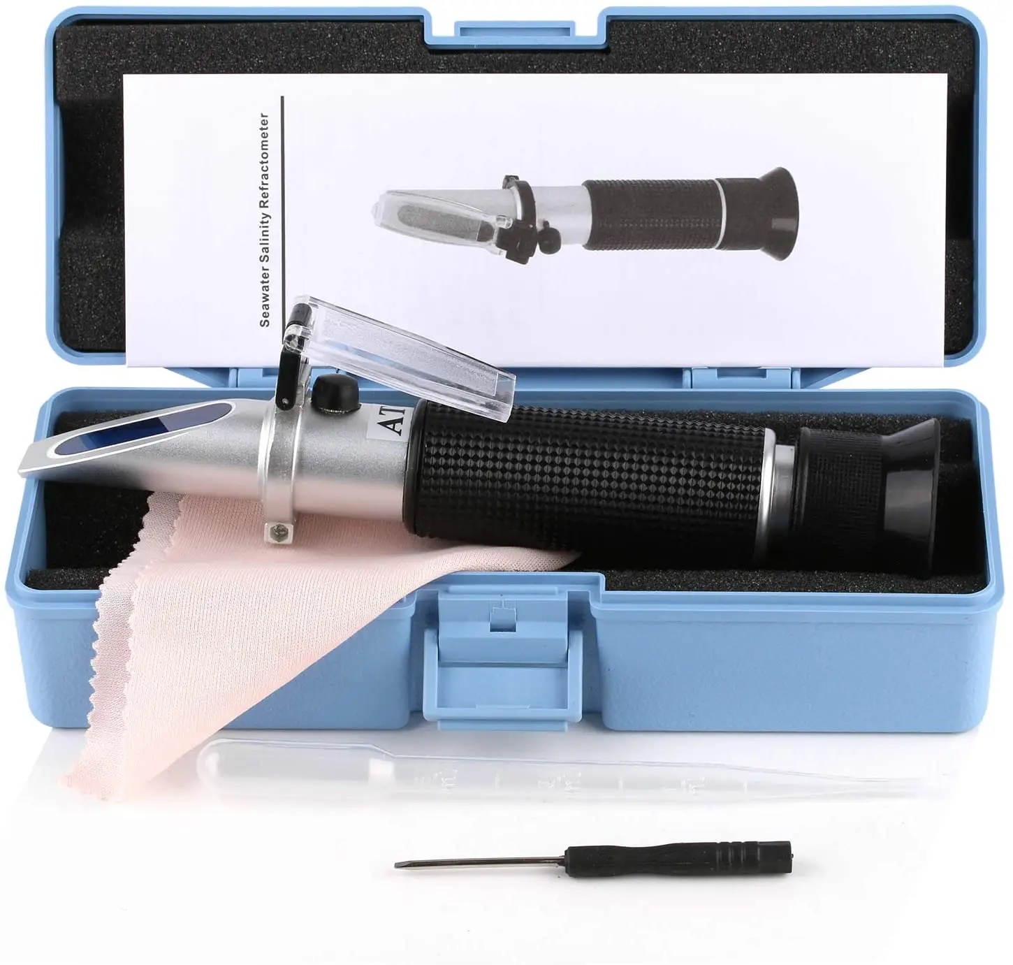 Brix 0-90% Refractometer Fruit Juice Cutting Oil Sugar Jam Juice Brix test High Accuracy Handheld Refractometer