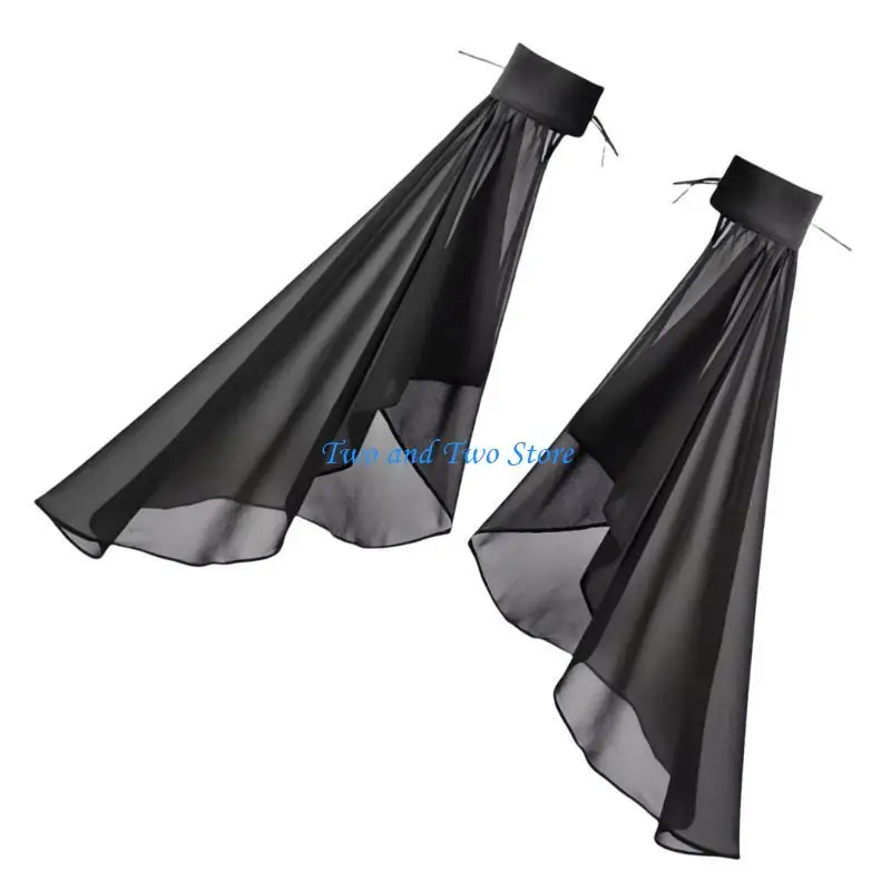 

HX6F Bridal Sheer Bishop Sleeve for Bride False Sleeve Tulle Sleeve Decorative Cover