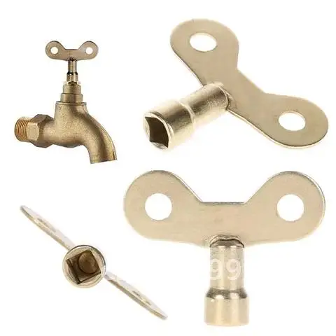 3PCS Plumbing Tool Radiator Keys Solid Water Tap for Air Valve Bleeding Key Plumbing