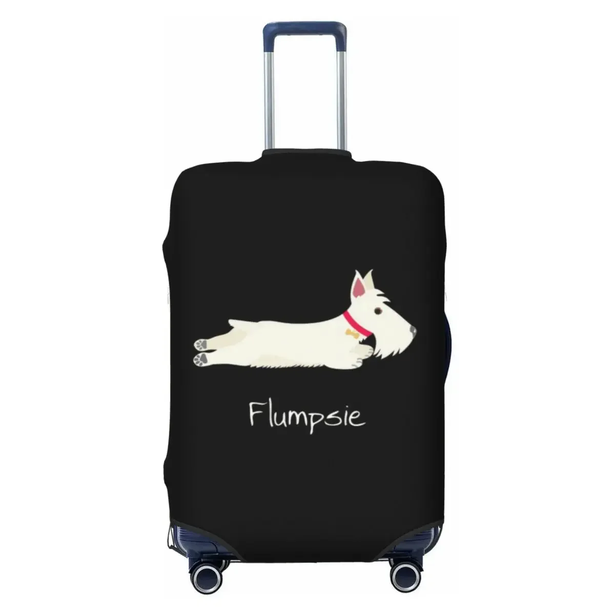 

Custom Funny Scottish Terrier Luggage Cover Protector Cute Scottie Dog Travel Suitcase Covers for 18-32 Inch