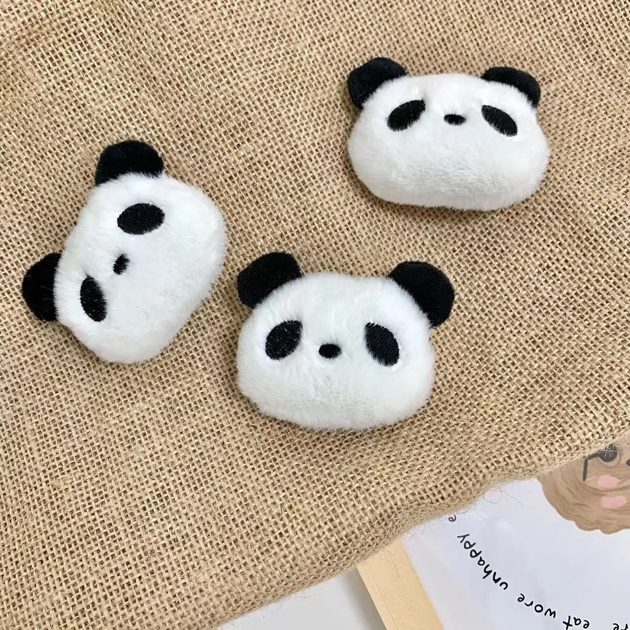 Harajuku Plush Panda Bracket Phone Grip Tok Clear Griptok For iPhone For Samsung Lovely Furry Panda Phone Stand Holder