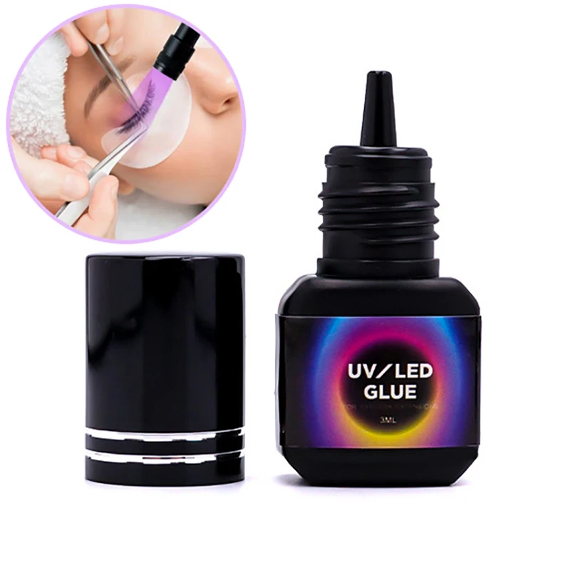 1 قطعة 3/5 مللي UV LED مصباح التجفيف السريع رمش الغراء المنور 1S علاج سريع الغراء رمش المهنية رمش الغراء ماكياج أداة #4