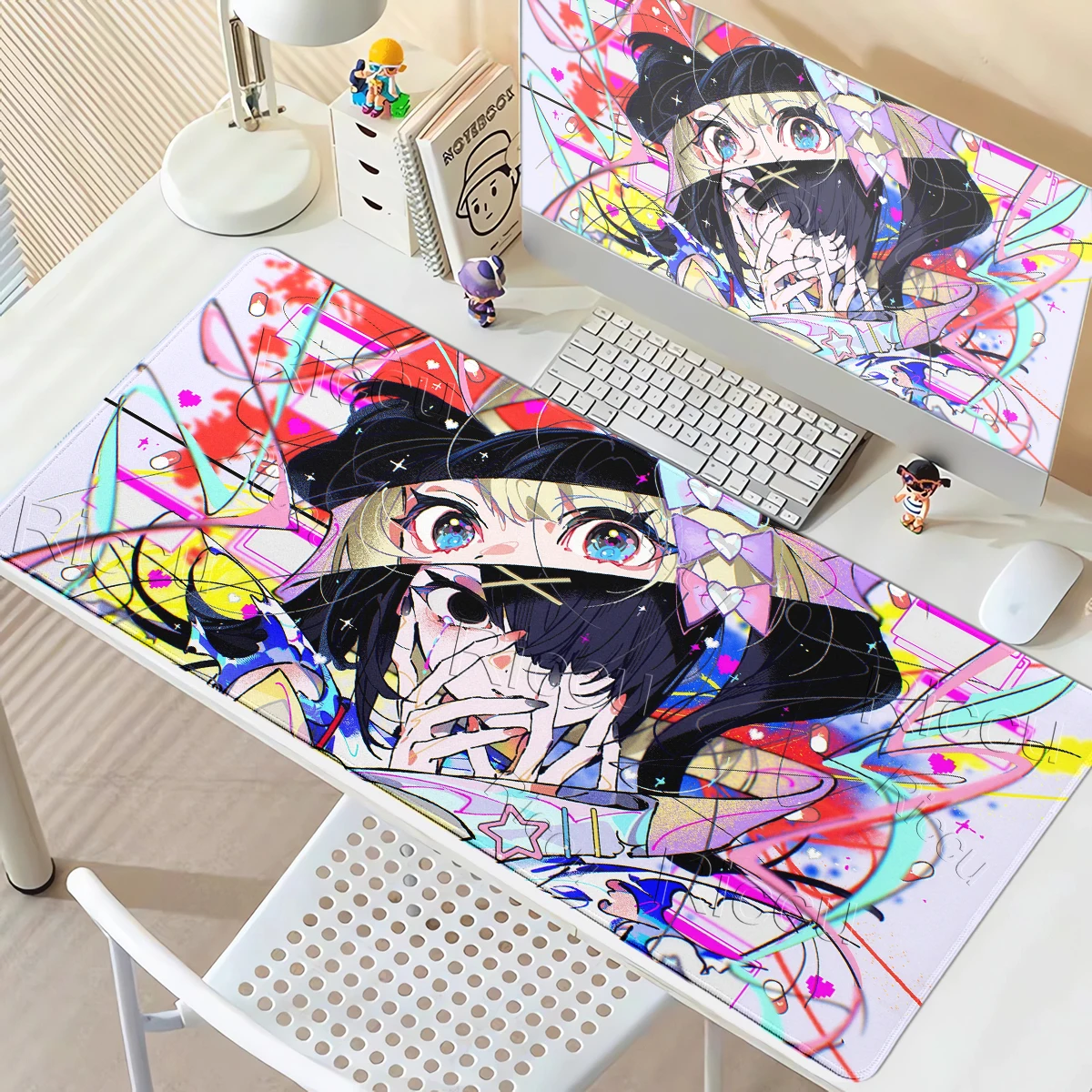 Pretty Style Needy Streamer Overload Mouse Pad Extended Mauspads HD Print Non-Slip Rubber Base Desk Mat Game Collectors Mousepad