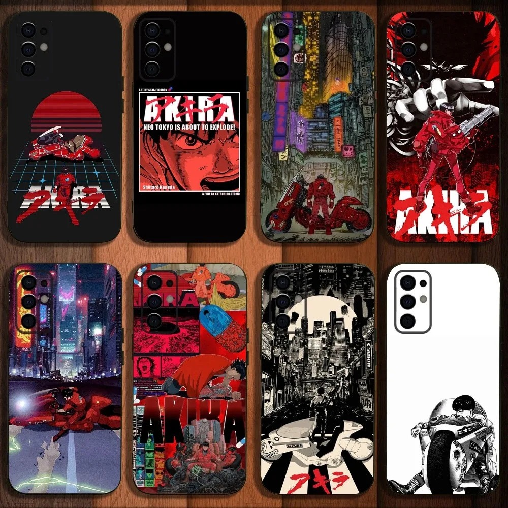 AKIRA Motorcycle 90s Phone Case For Samsung S24,S21,S22,S23,S30,Ultra,S20,Plus,Fe,Lite,Note,10,9,5G Black Soft Cover