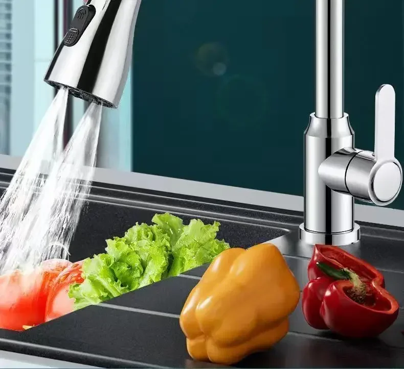 

360°Kitchen 3-step Adjustable Tap Splashproof Extender Household Universal Booster Sprayer Universal Tap with Swivel Spout