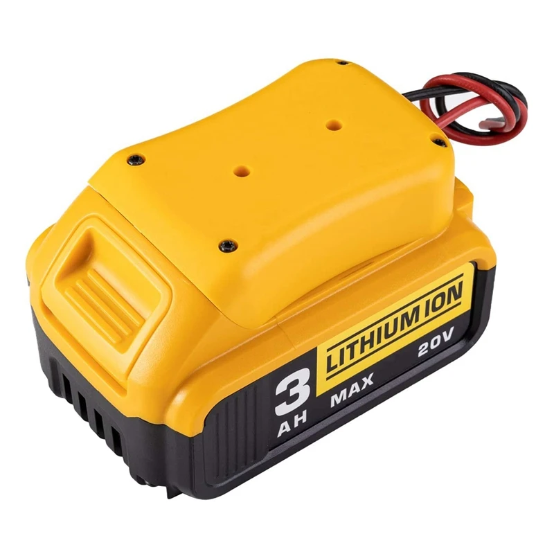 For Power Wheels Battery Adapter For Dewalt 20V Battery 18V Dock Power Connector With 12 Gauge Wire, For Robotics