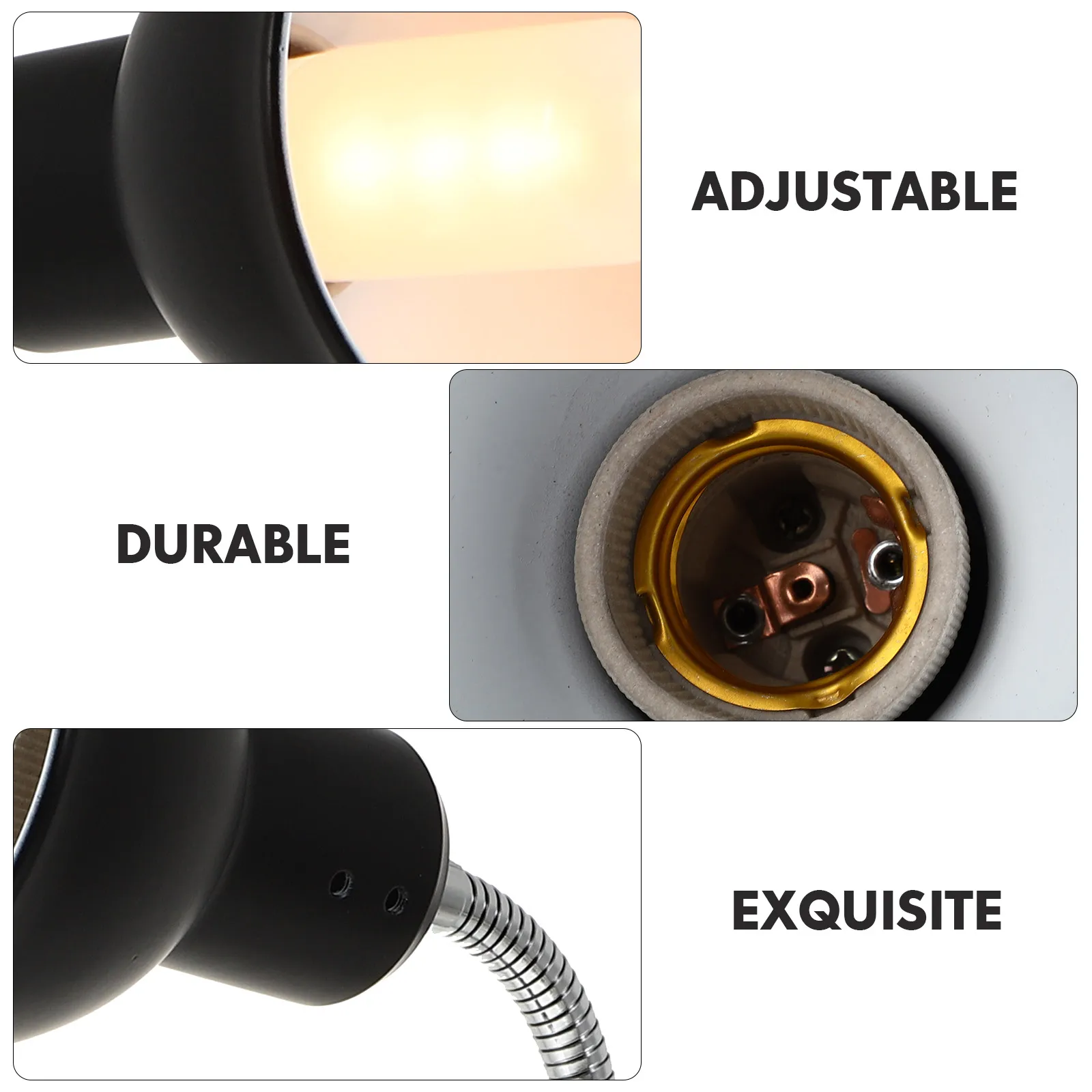 

Sunlight Lamp Holder Adjustable Wide-Mouth Clip-On Reptile Basking Light Stand Anti-Slip Tortoise Drying Shade For Bearded