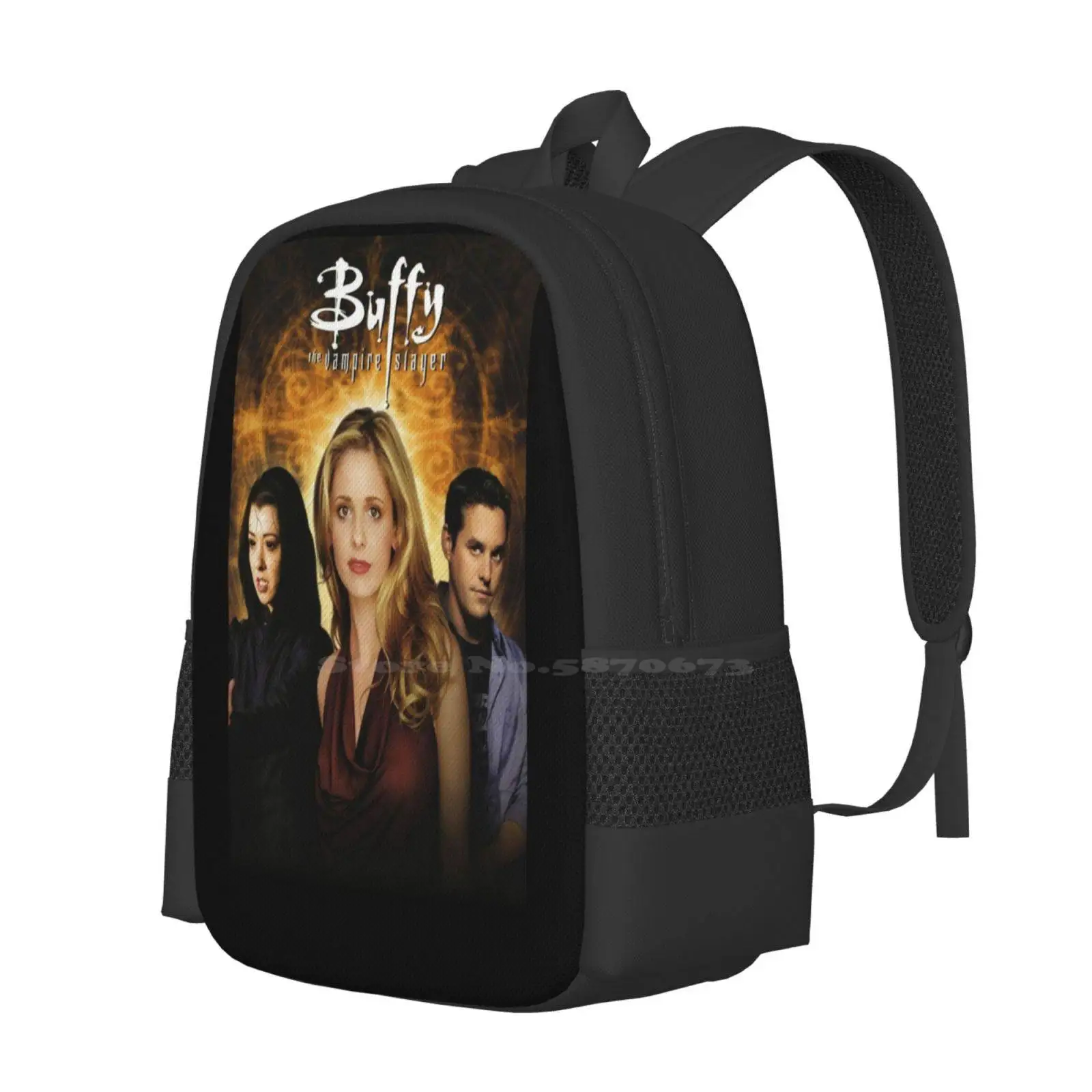 Buffy Teen College Student zaino Pattern Design Bags Buffy The Vampire Vampires Series anni '90 Vintage Logo Willow Love Btvs