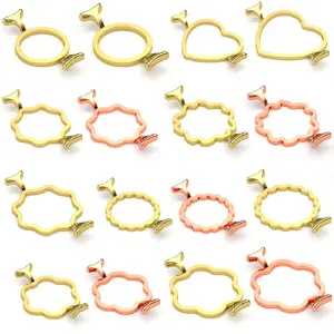 Metallform Wachsiegel Stempel, runde Blumenherzform, Kartenherstellung, Hochzeitseinladung, Geburtstagsgeschenke Dekoration, 1PC 6 Hauptverkaufsstempel von Blumen - №6