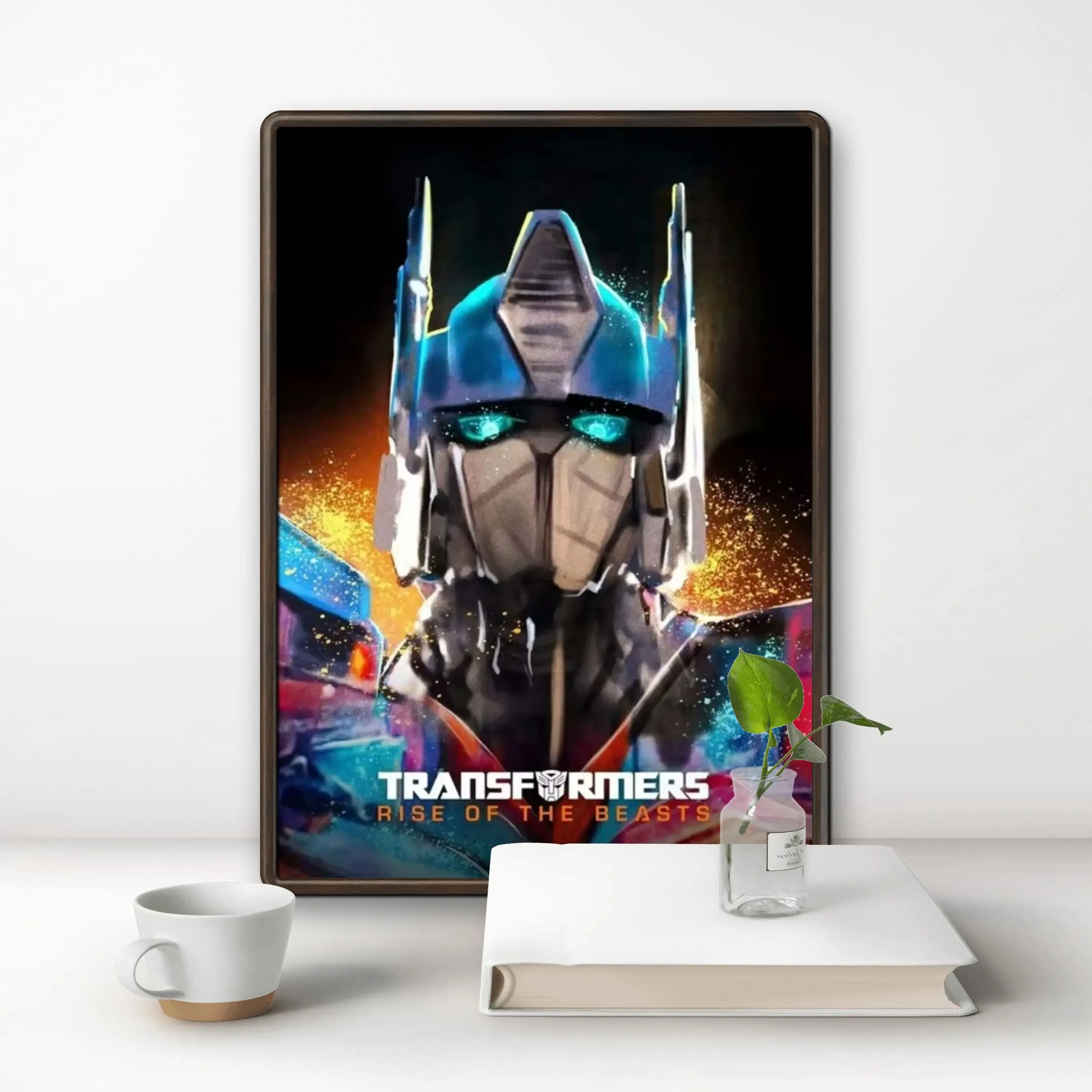 Transformers, Decepticons, Optimus Prime, Car, Movie Pattern, Canvas Painting, Printing Art Decoration, Children's Gift Set