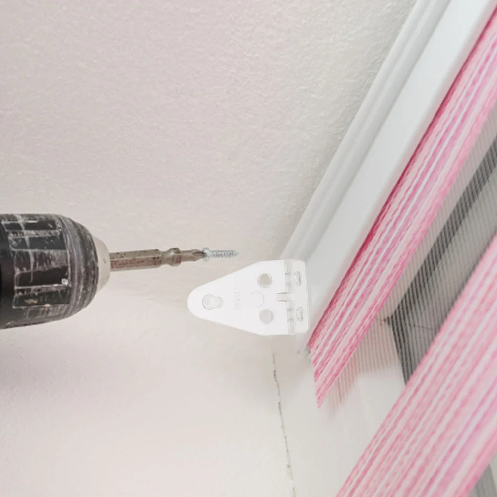 10 Pcs Shutter Bracket Excellent Workmanship Blinds Clear Bottom Hold Clips for Plastic Color Sturdy down Accessories Rail