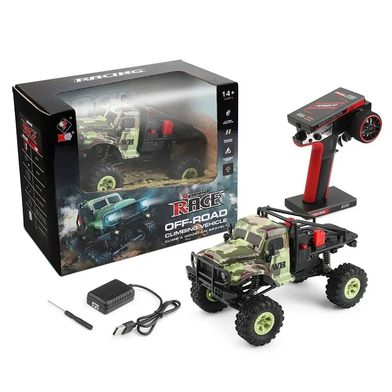 WLtoys 184021 Rc Car 4WD Electric Off-Road Climbing Car 1:18 Remote Control High-Speed Climbing Crawler Vehicle Toys for Kids