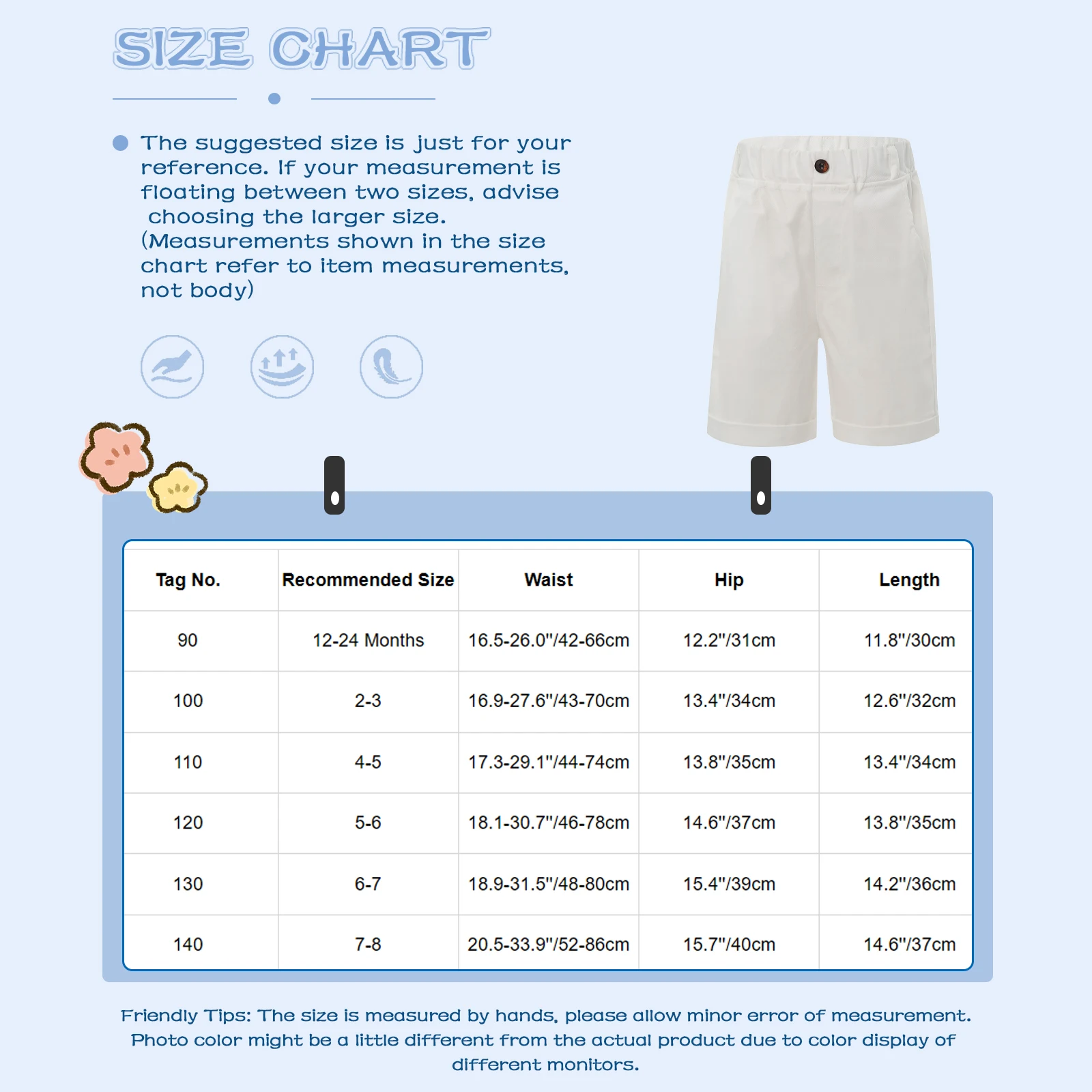 Children Boys Preppy Style Chino Shorts School Uniform Fashion Casual Wide Leg Suit Pants for Party Daily Street Golf Sports