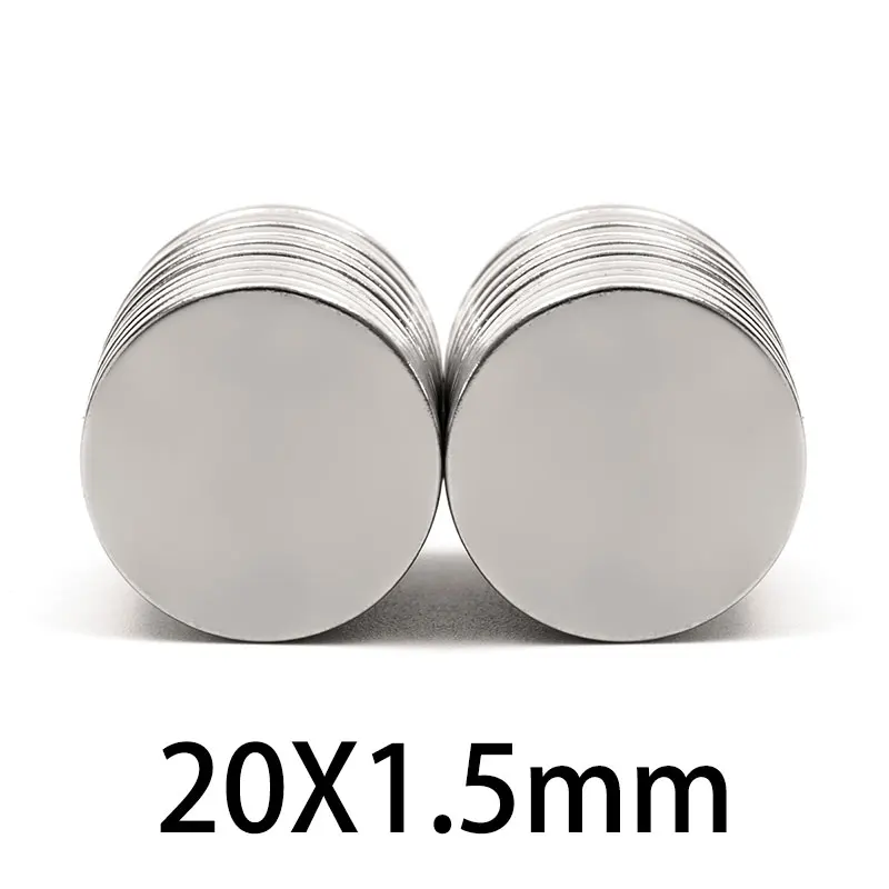 

20/30/50pcs 20x1.5 mm Thin Neodymium Strong Magnets Permanent Round Magnet 20x1.5mm Powerful Magnetic Disc magnet 20*1.5 mm