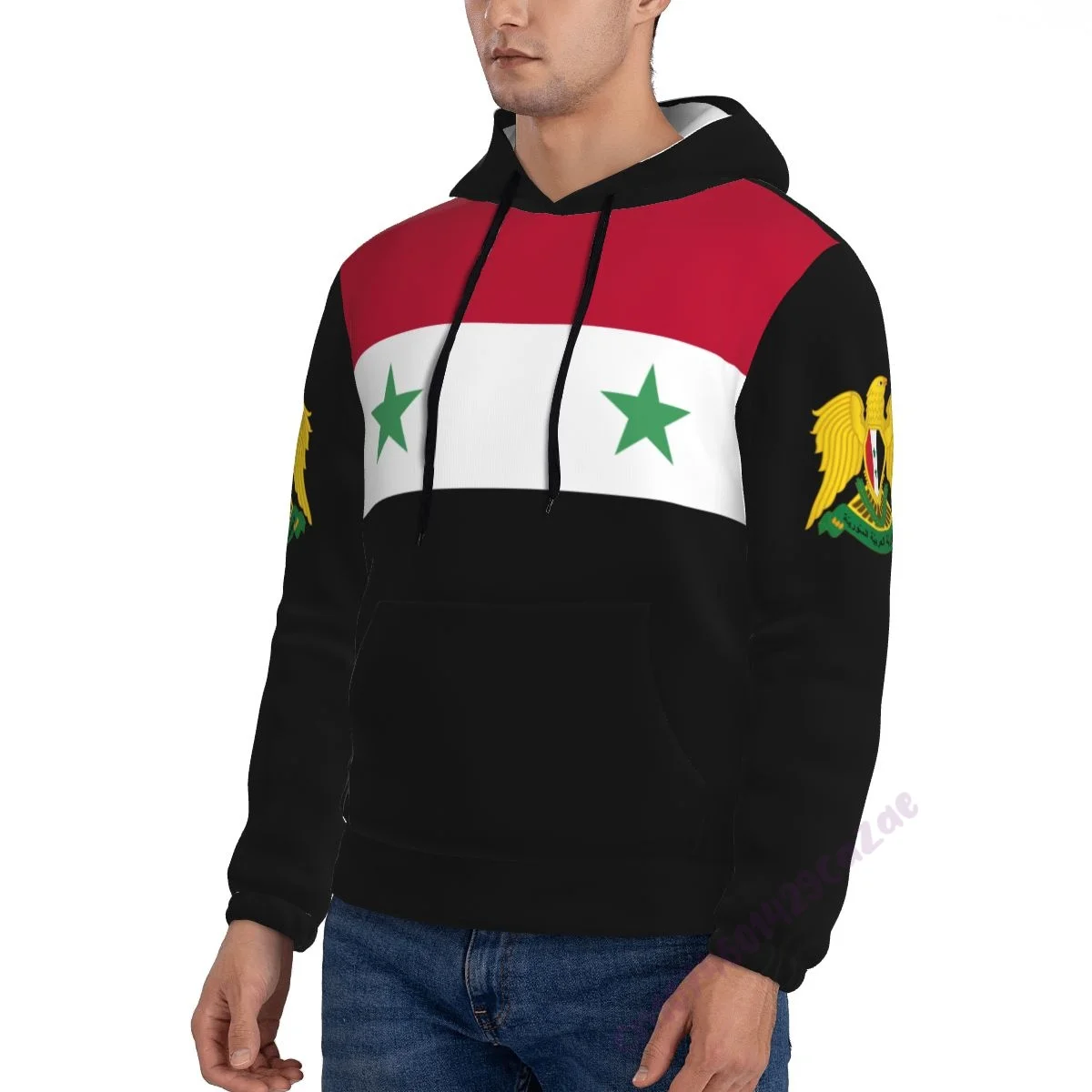 Custom Name Syria 3D Country Flag Print Hoodie Men Sweatshirt Women Hip Hop Streetwear Tracksuit Clothing