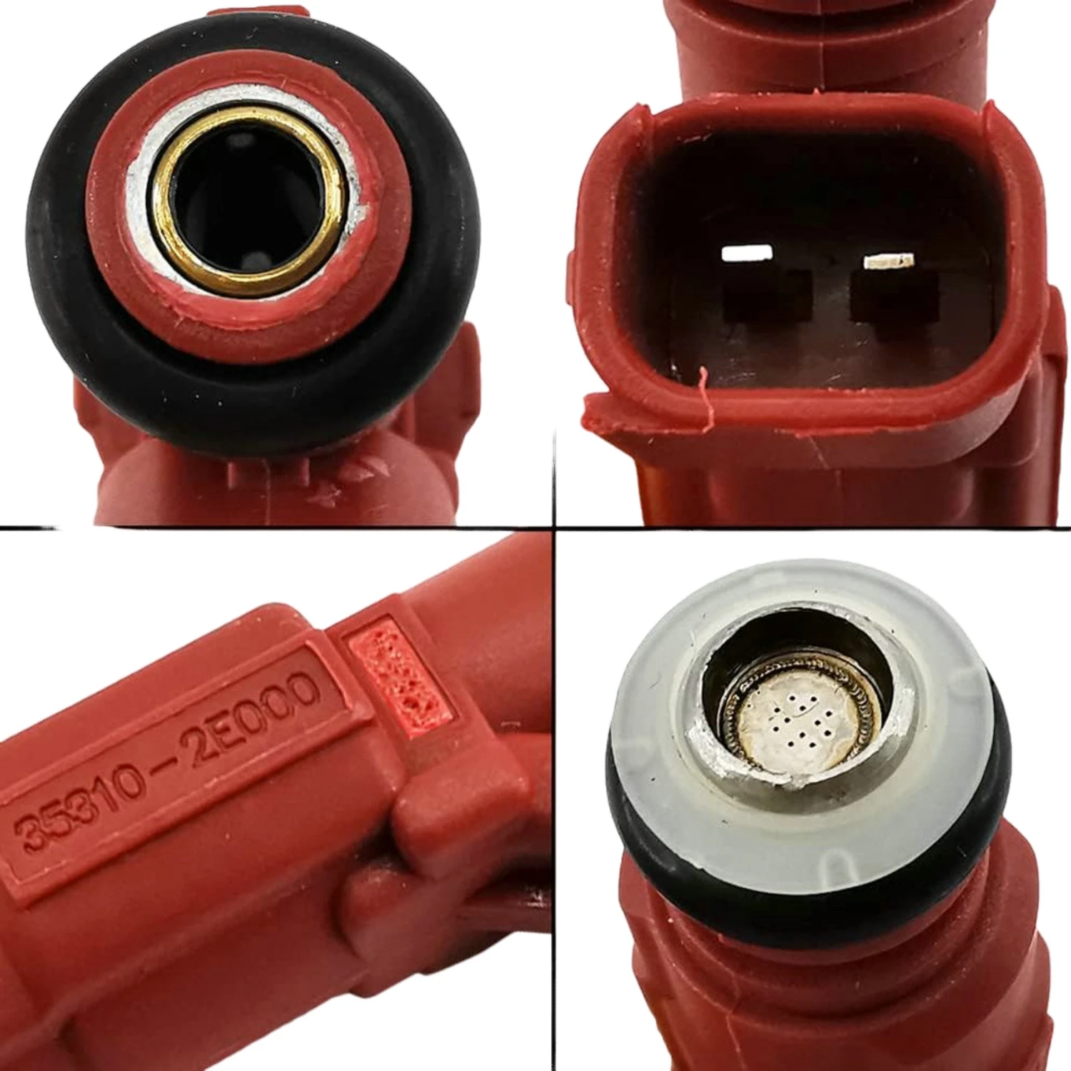 DPGKITS 4 個の燃料インジェクター 2012-2022 エラントラ フォルテ ソウル 1.8L 2.0L ヴェロスター用 部品番号 FJ1182 35310 2E000 35310-2E000