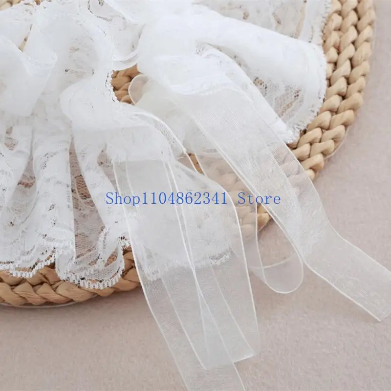 5asd Zartes abnehmbares viktorianisches Spitzenkragen-Set mit passenden Ärmeln, Kostümzubehör für Braut- oder