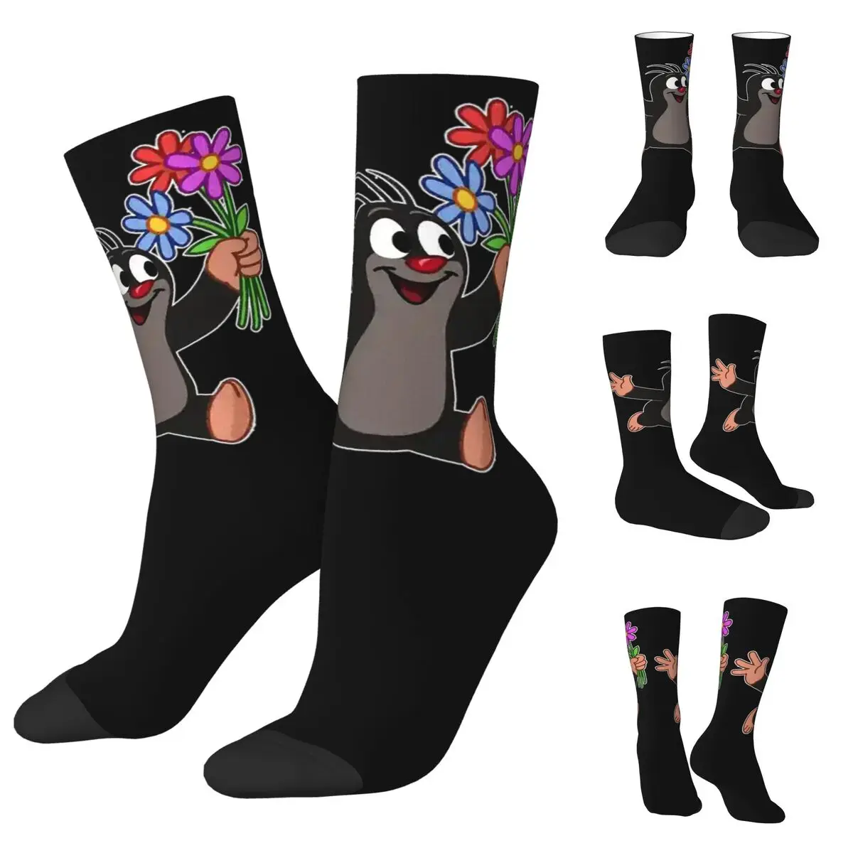 

Krtek Little Maulwurf Unisex Socks,Warm 3D Print Happy Socks Street Style Crazy Sock