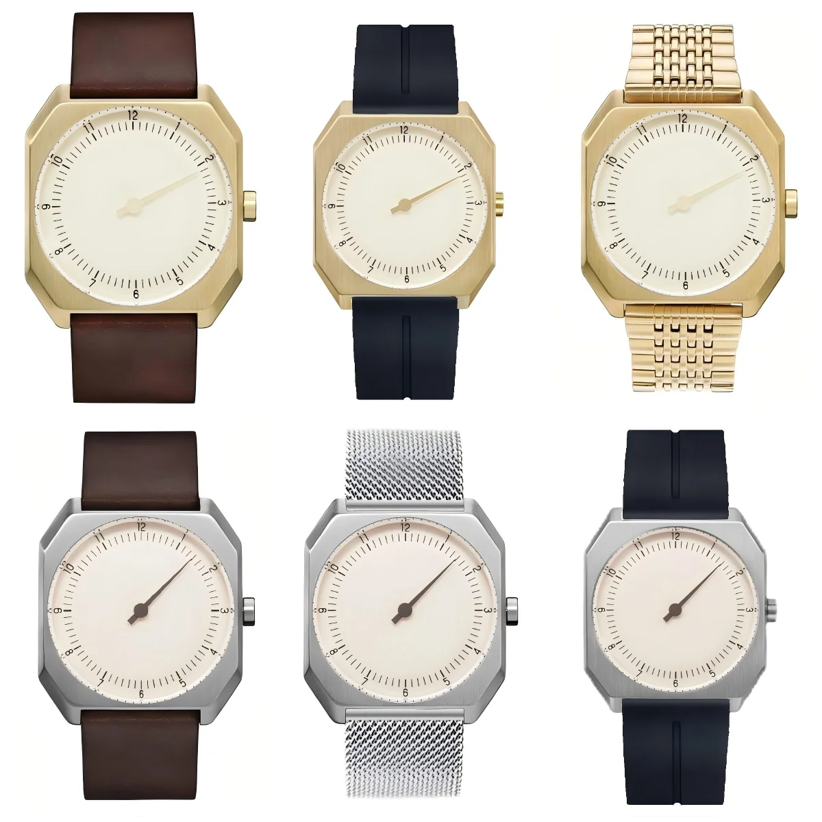 新しいホットヴィンテージメンズスポーツウォッチシングルハンド 12 時間日本製クォーツムーブメントステンレス鋼 100 メートル防水メンズ腕時計