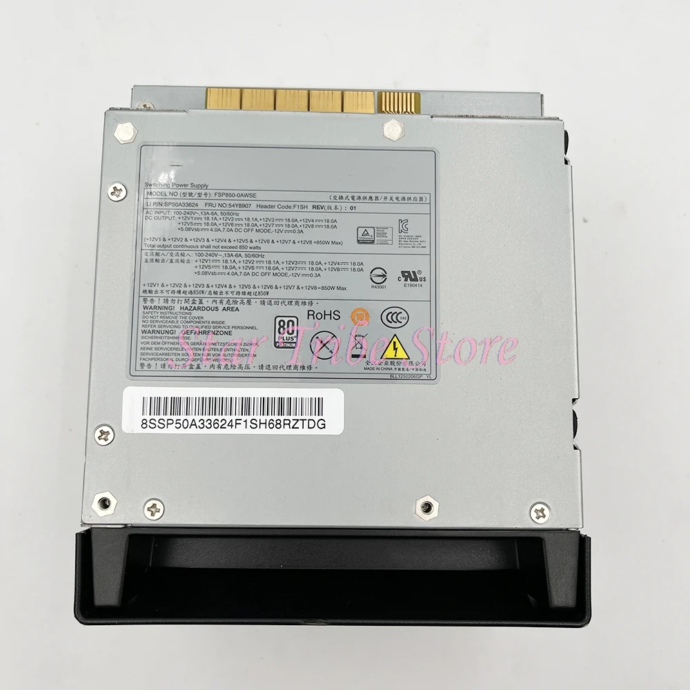 

Workstation Power Supply P500 P510 P700 850W FSP850-OAWSE FSP850-0AWS 54Y8907