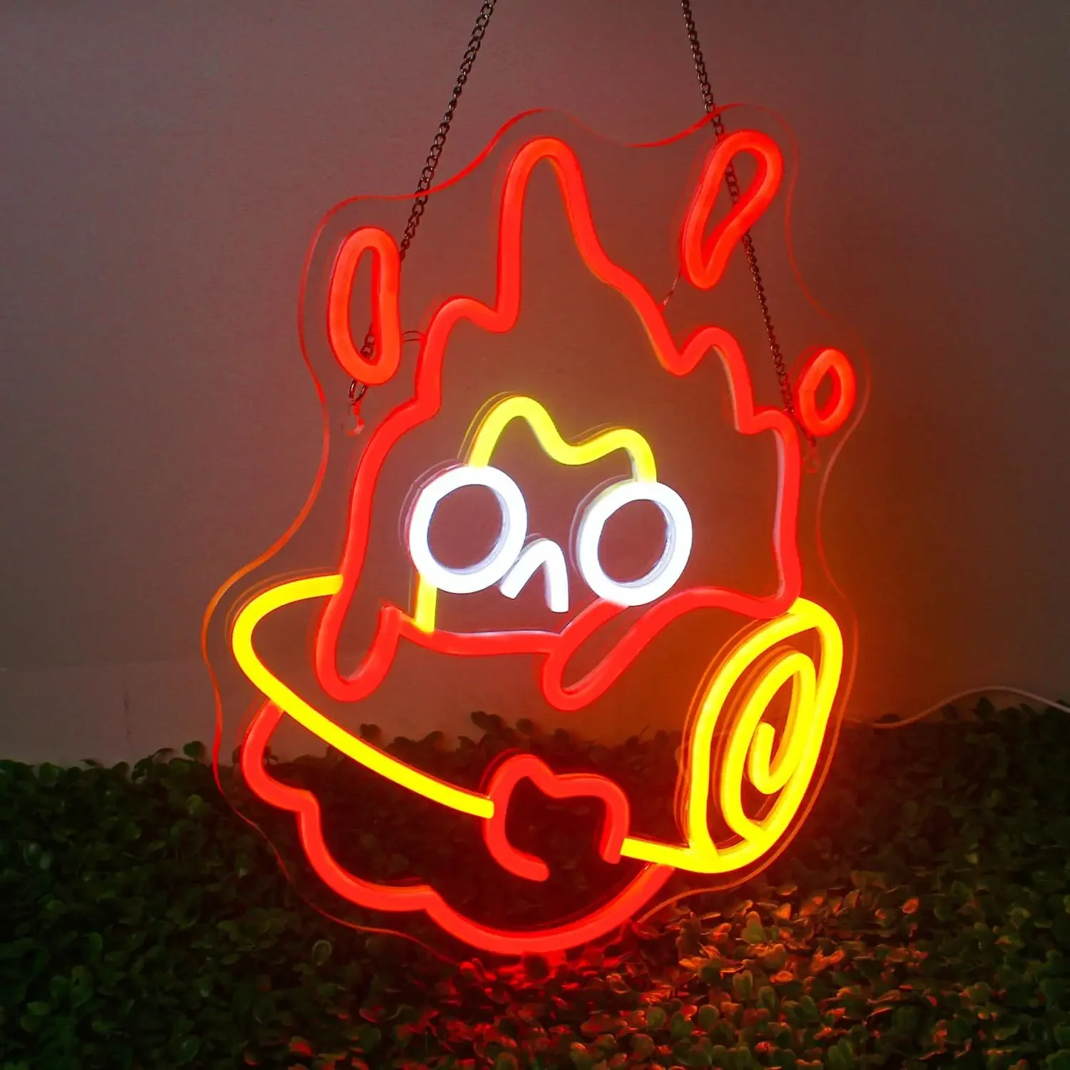 

Flame LED Neon Sign for Wall Decor Neon Light Sign Dimmable for Party Club Bar Man Cave Game Room Decor Birthday Art GiftS