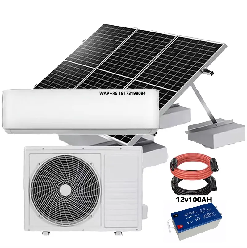 Solar air Conditioner for Home Complete Set Price 24000btu 48v Ac Dc Solar Powered Portable air Conditioner Solar System