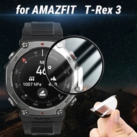 3PCS 3D Curved Soft Screen Protector for Amazfit T-Rex 3 Smart Watch Full Coverage HD Clear t-rex3 Protective Film