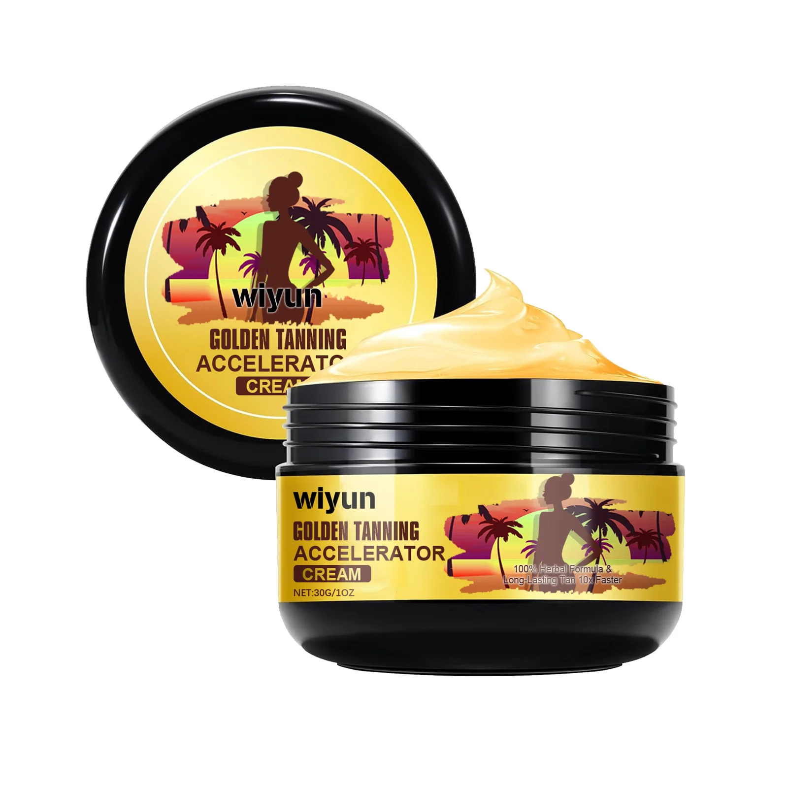 Creme de bronzeamento corporal com vitamina, longa duração, manter nutrição intensiva, marrom, verão, praia, fácil uso, solário, proteção, loção autobronzeadora