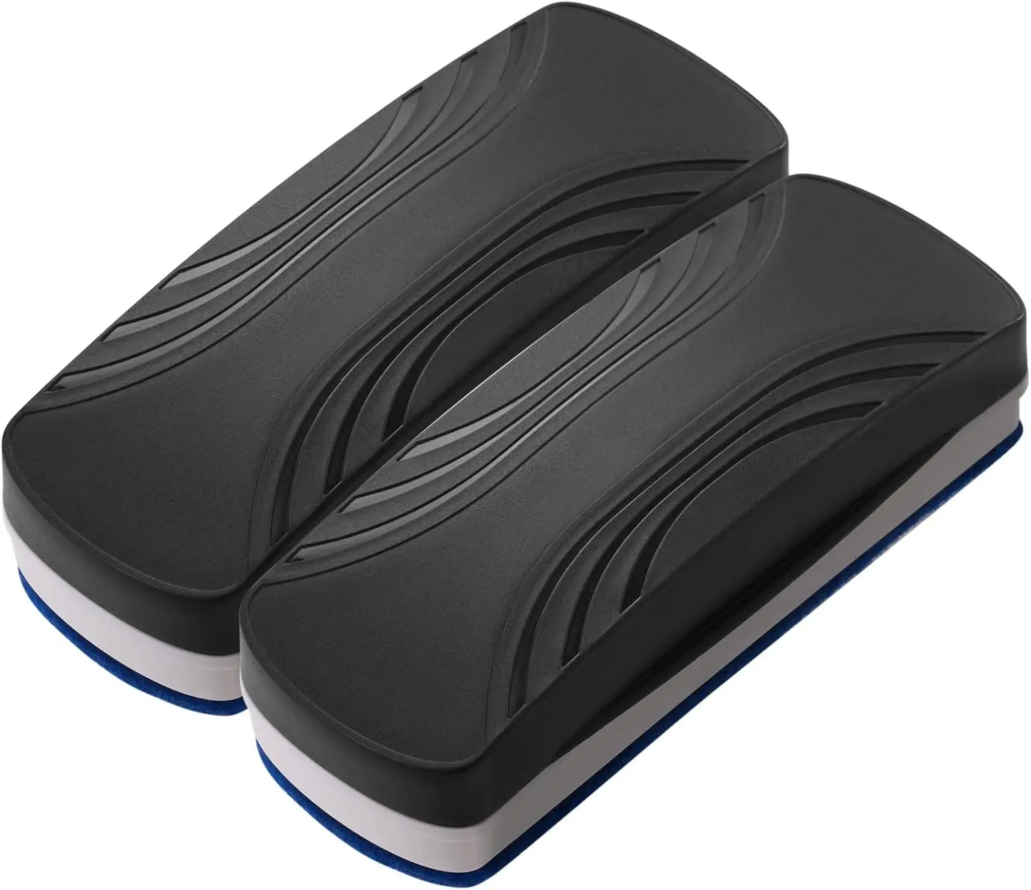 

Magnetic Dry Erase Eraser, Whiteboard Eraser for Glass Board, School Office Supplies, Pack of 2, Black