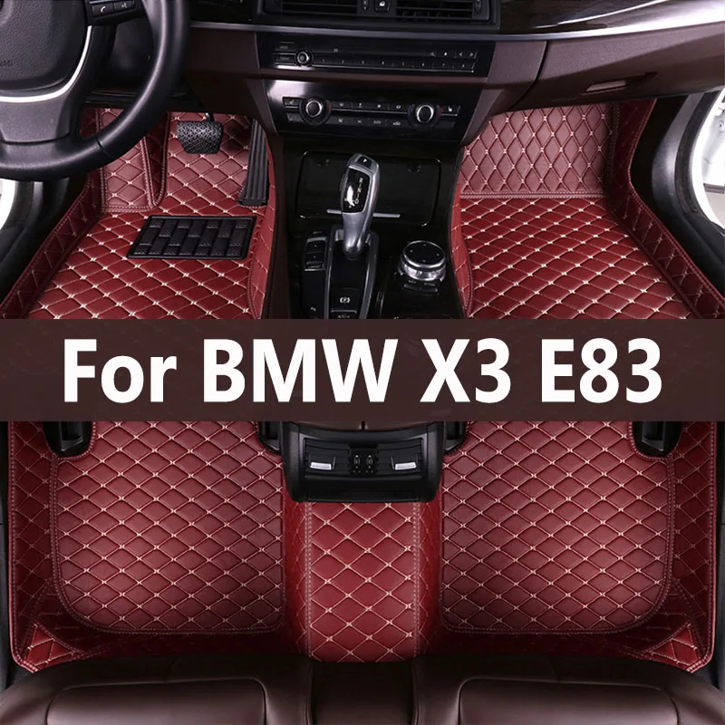 

Custom Car Floor Mats for BMW X3 E83 2003-2010 Years Artificial Leather Carpet Interior Car Accessories