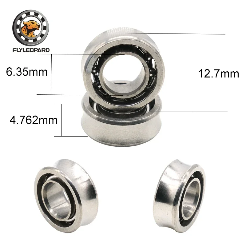 

2Pcs UR188 R188 6.35x12.7x4.762mm Responsive Unresponsive Bearings For Yoyo Bearing Professional Metal Ball Bearing Parts