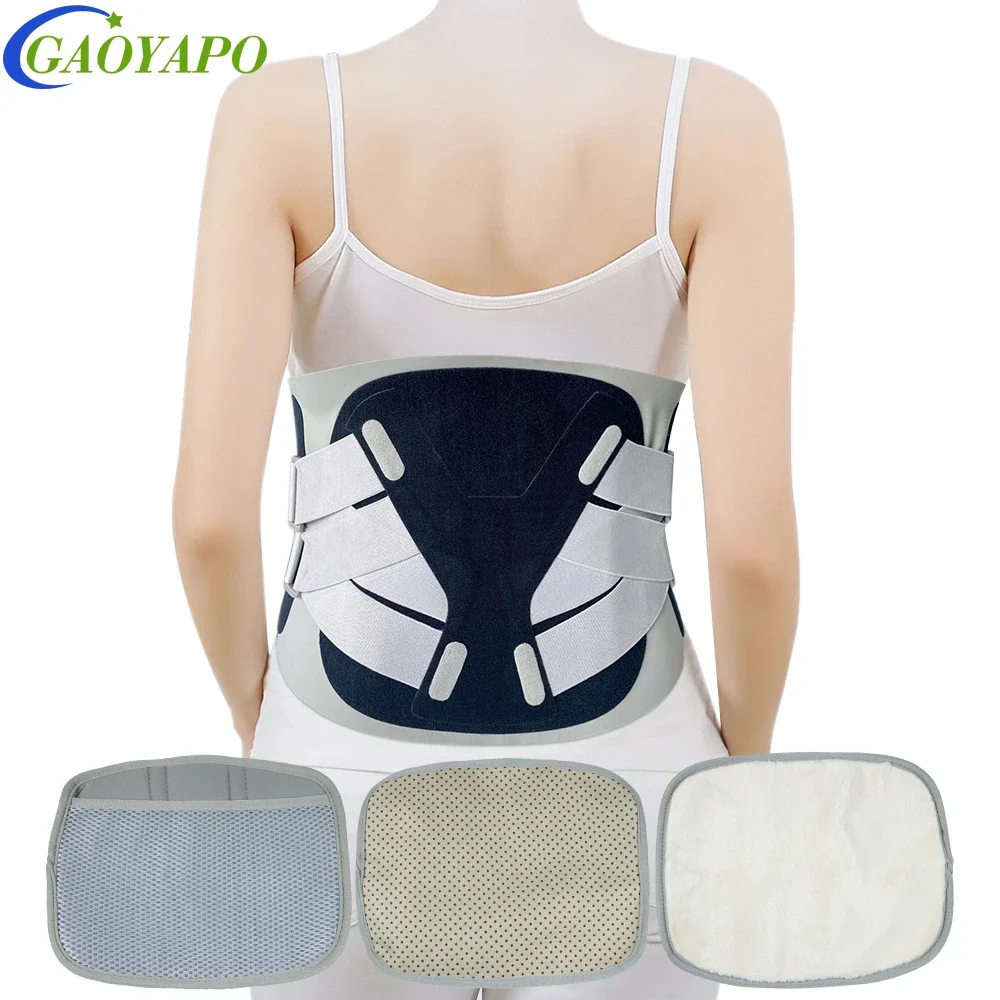 

1PCS Back Brace with 6 Support Belts for Lower Back Pain Relief,Back Support Belt for Women Men,Back Brace for Herniated Disc