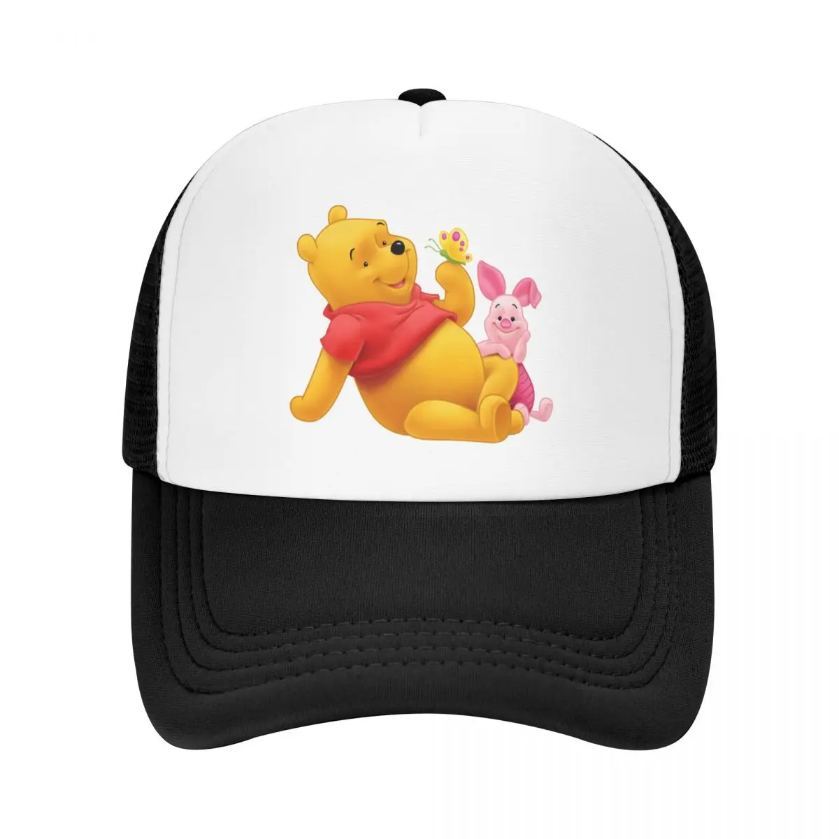 

Custom Winnie The Pooh Baseball Cap Outdoor Men Women's Adjustable Cartoon Bear Trucker Hat Autumn