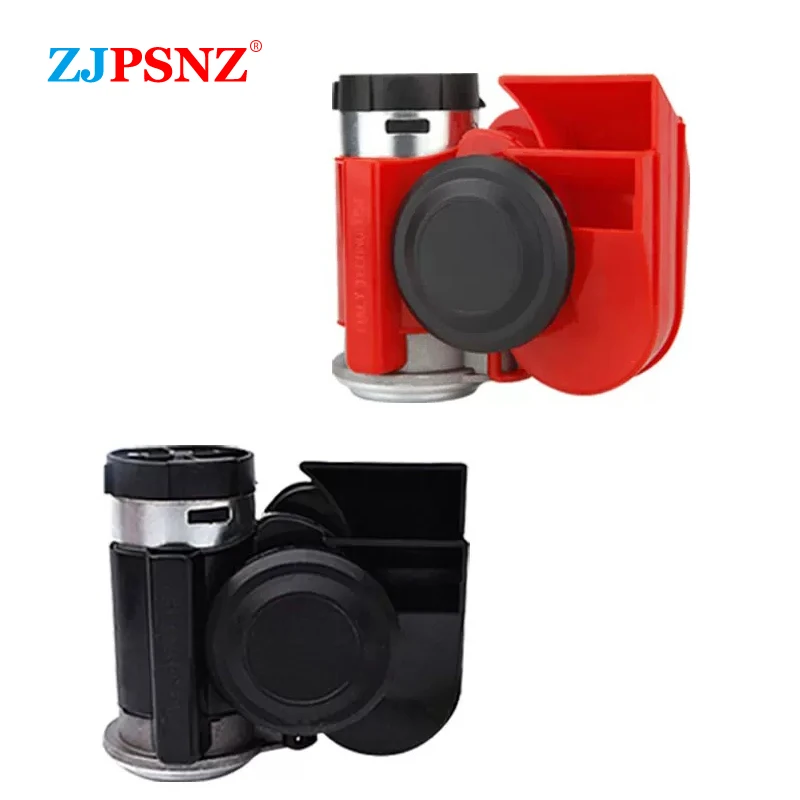 

12V 24V Car Dual Tone Horn Compact Horn Snail Air Horn Waterproof Car Auto Twin Dual Tone Horn Kit For Car Motorcycle Super Loud