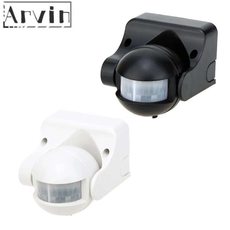 AC 220V-240V 110V 180 Degree Outdoor IP44 Security PIR Infrared Motion Sensor Detector Movement Switch Max 12m 50Hz 3-2000LUX